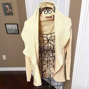 Circular Women's 100% Cotton Sweater in Neutral Beige Size L GUC